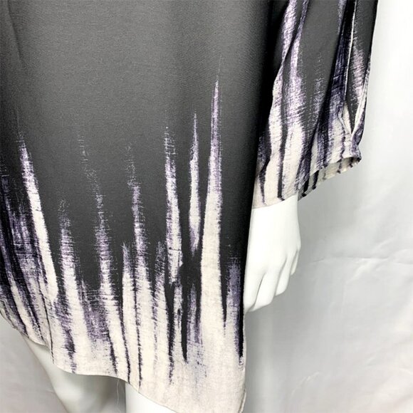 HALSTON HERITAGE Ombre tunic with slit sleeves - Picture 6 of 7